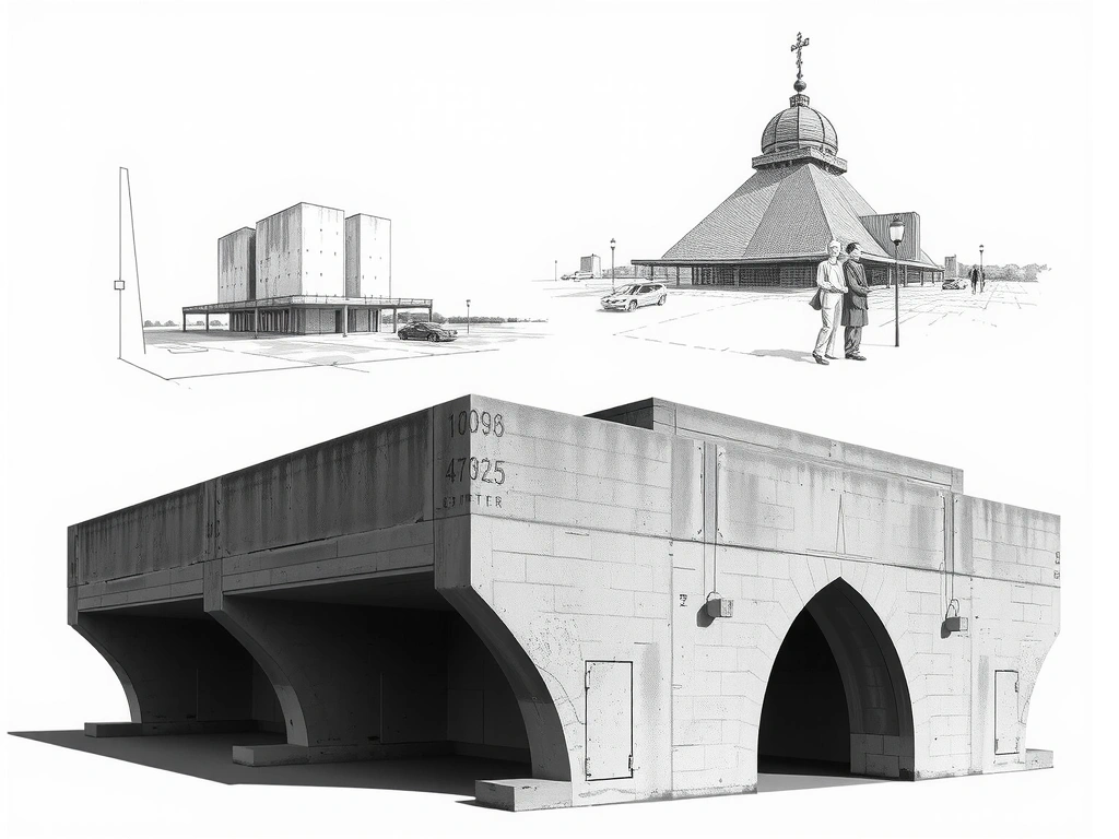 Collage esquisse et béton