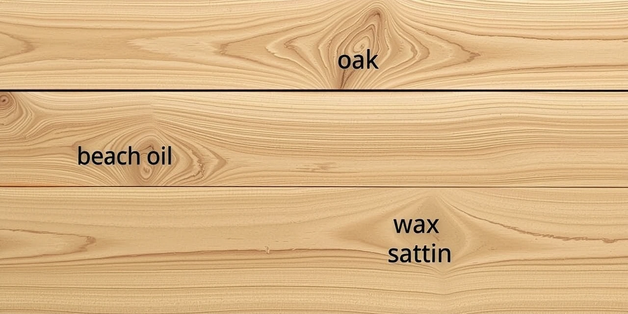 Comparaison bois naturel et finition