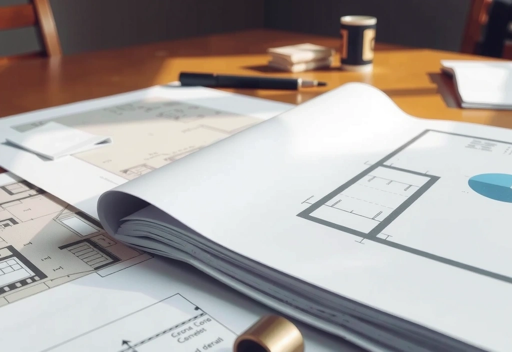 Détail de plan d'architecture