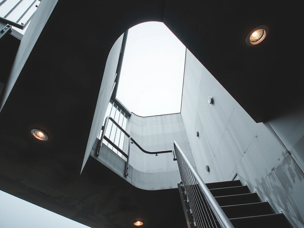 Structure monolithique et main courante inox brossé