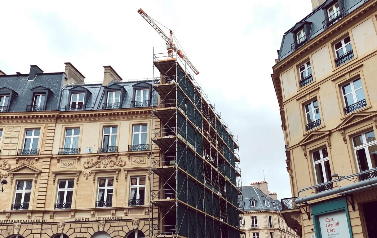Façade de chantier Paris