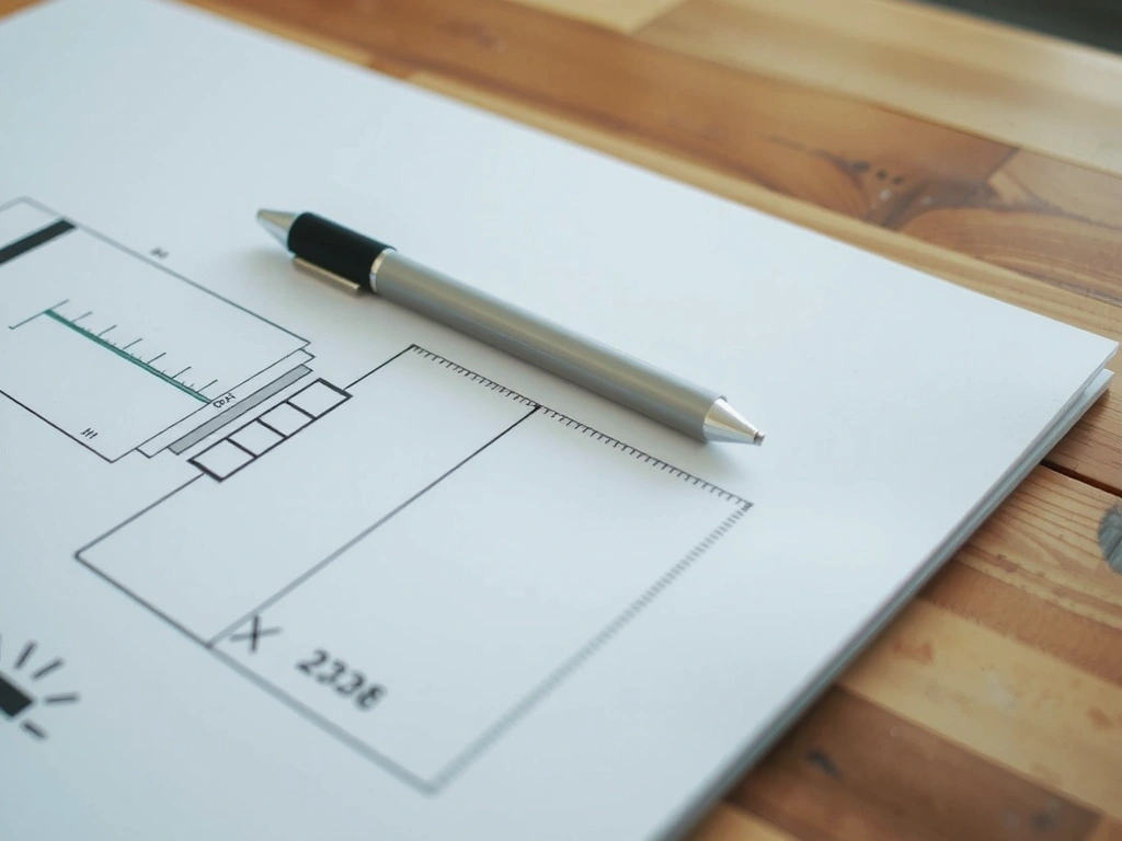 Plan d'architecte sur bureau